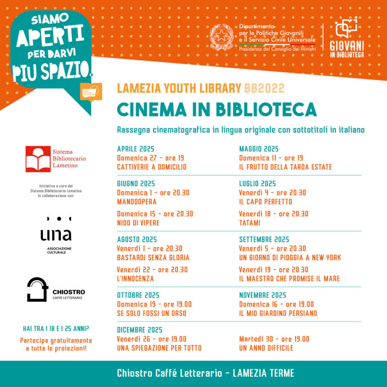 Proiezioni film_calendario 2025