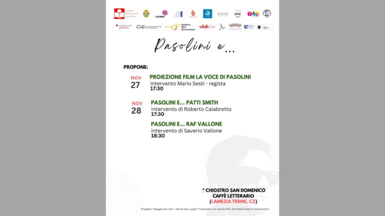 rassegna pasolini e