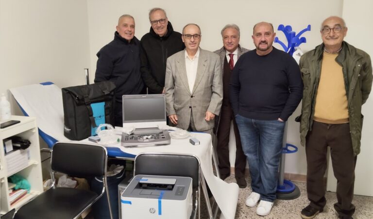 La presentazione dell'ecografo nello studio Vasta
