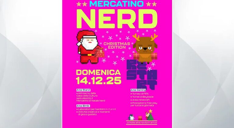 Locandina mercatino nerd