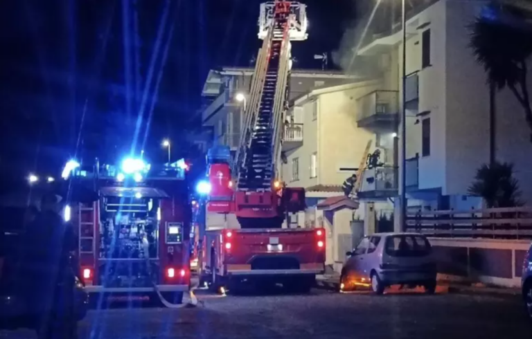 incendio via Marconi