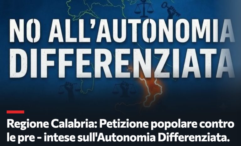 Cartello petizione