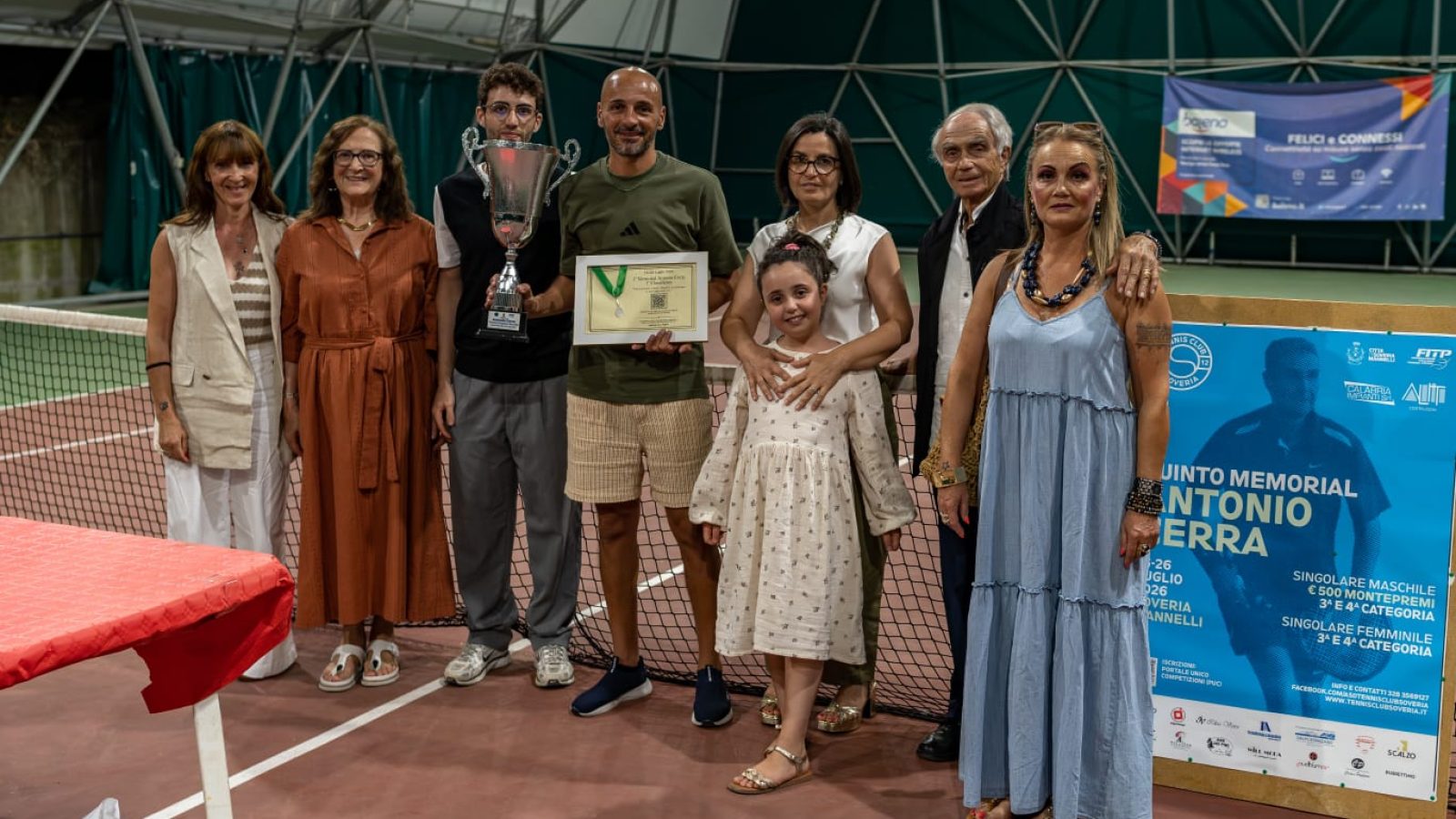 Il vincitore Lanciano con le famiglie Cerra-Rubbettino