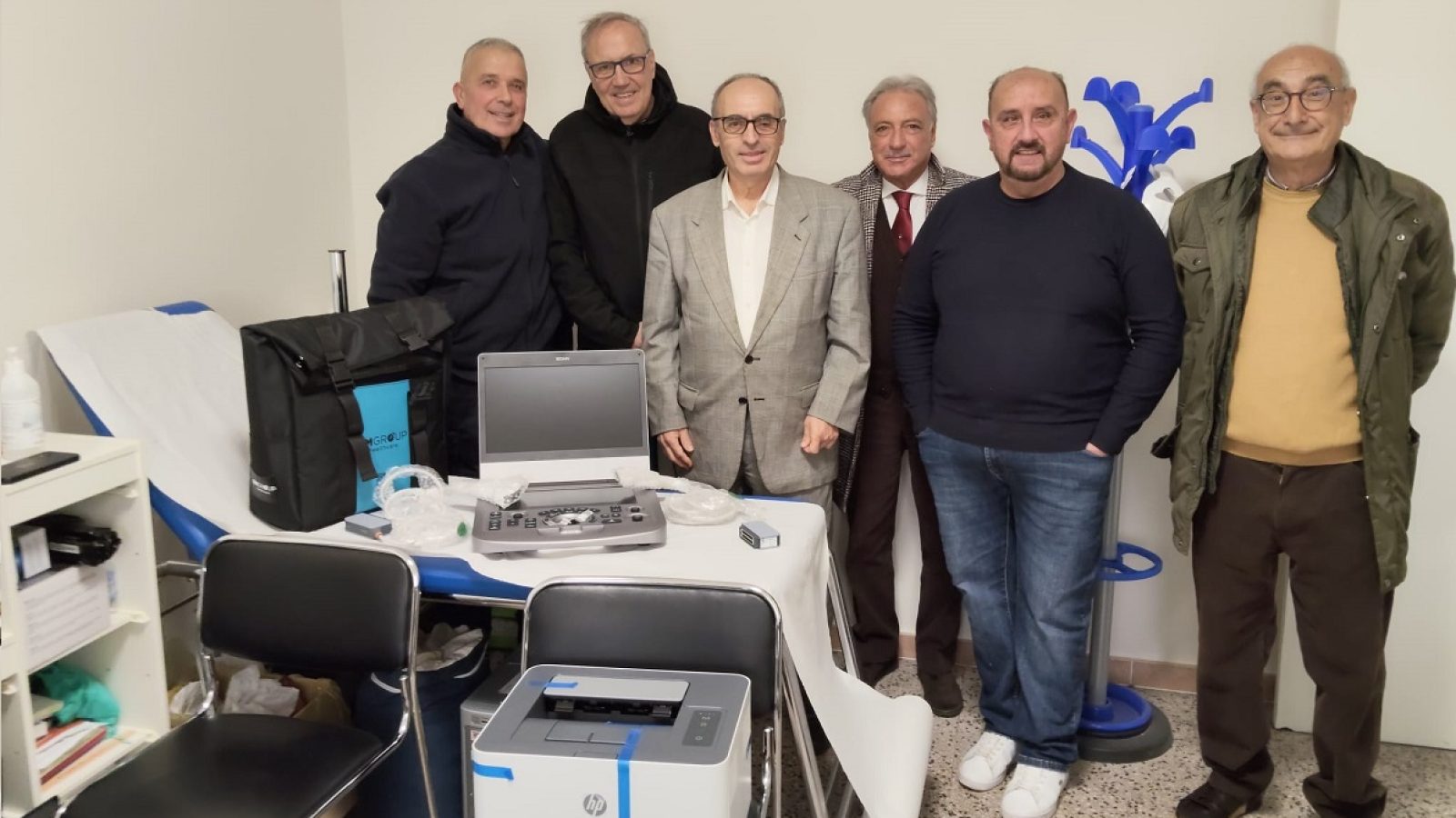 La presentazione dell'ecografo nello studio Vasta