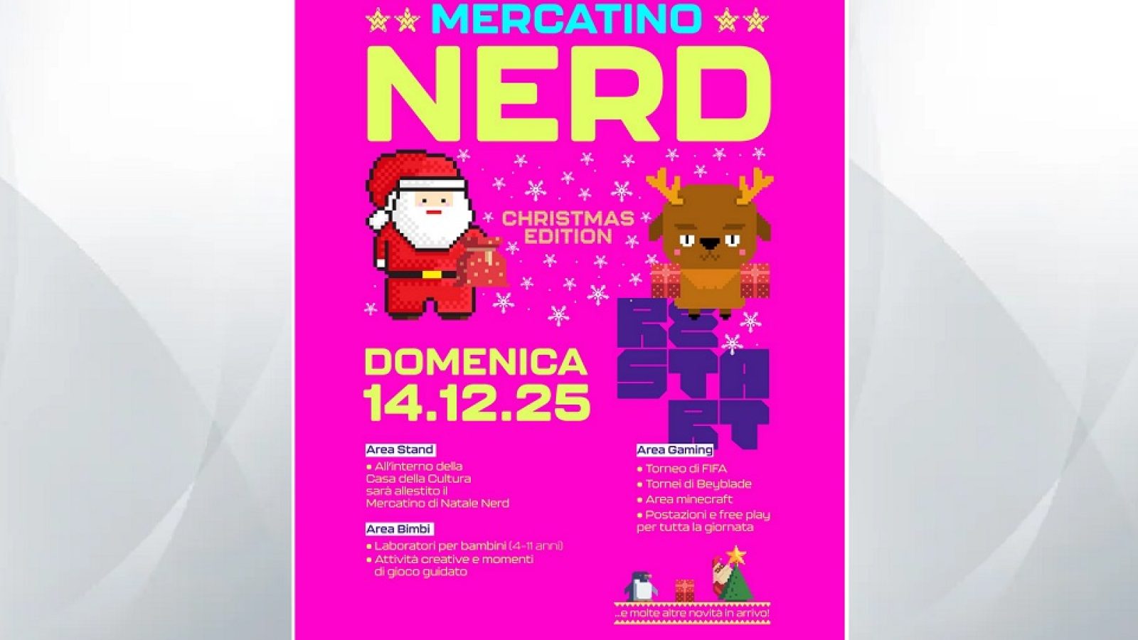 Locandina mercatino nerd