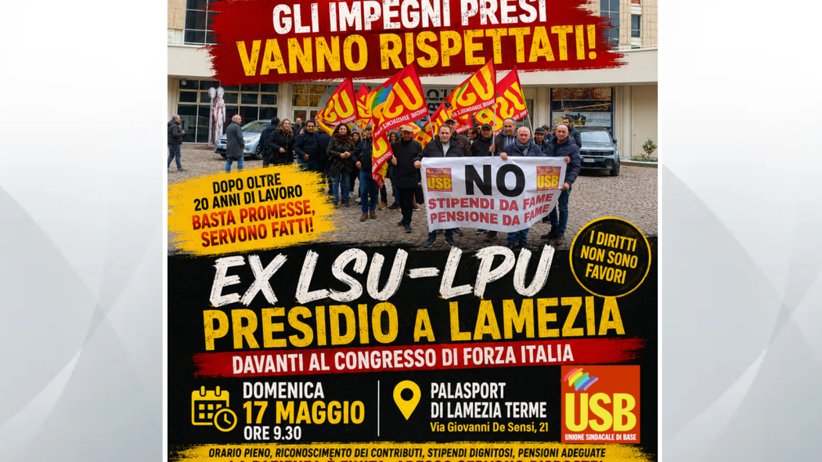 USB presidio Lamezia