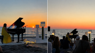 concerto sulla spiaggia
