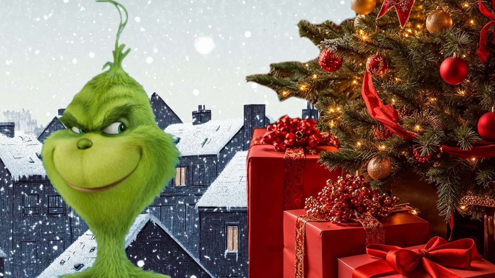 grinch e albero di Natale
