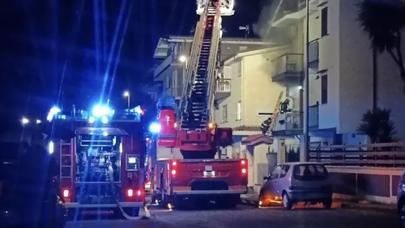 incendio via Marconi