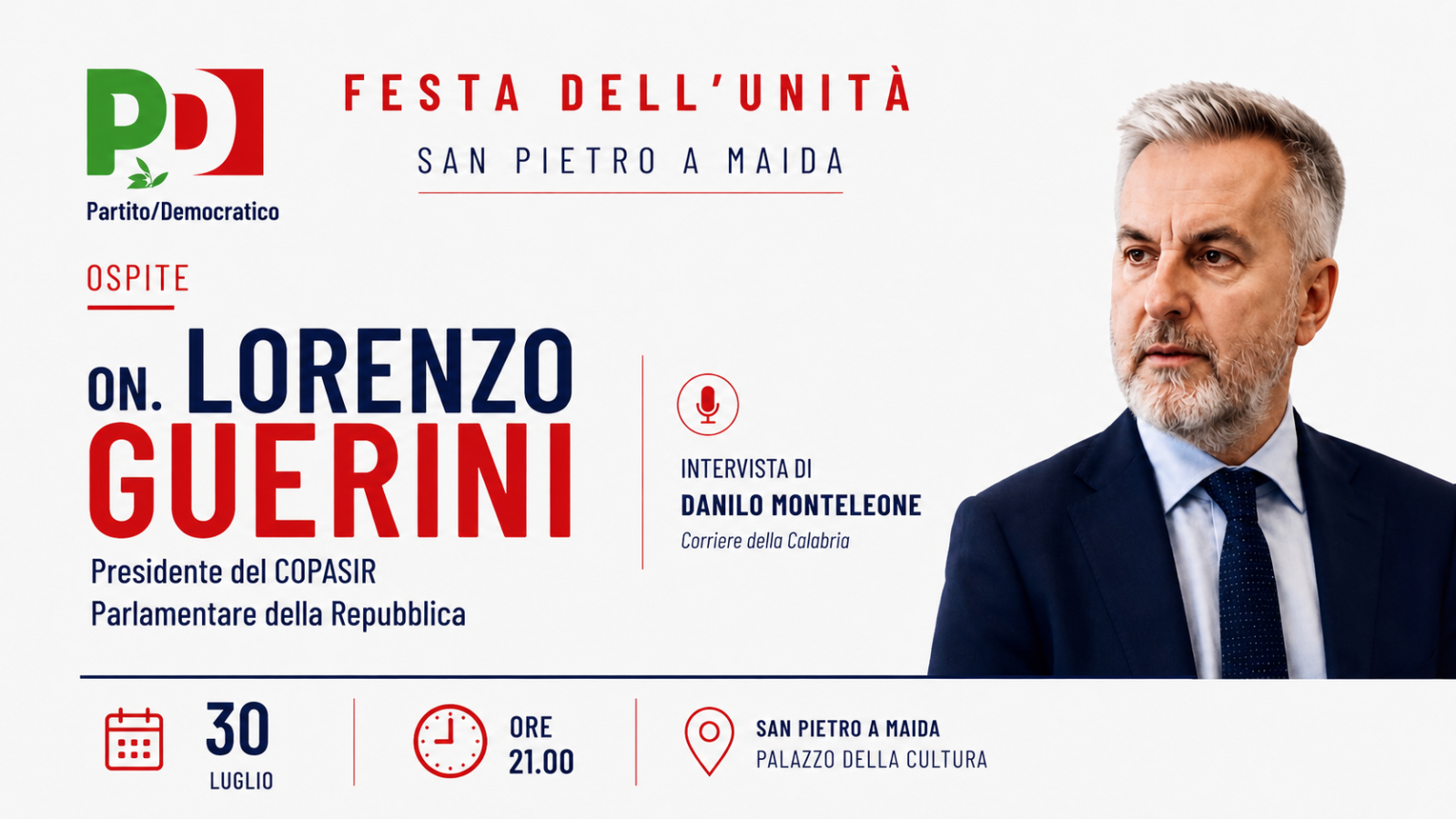lorenzo Guerini festa Unità