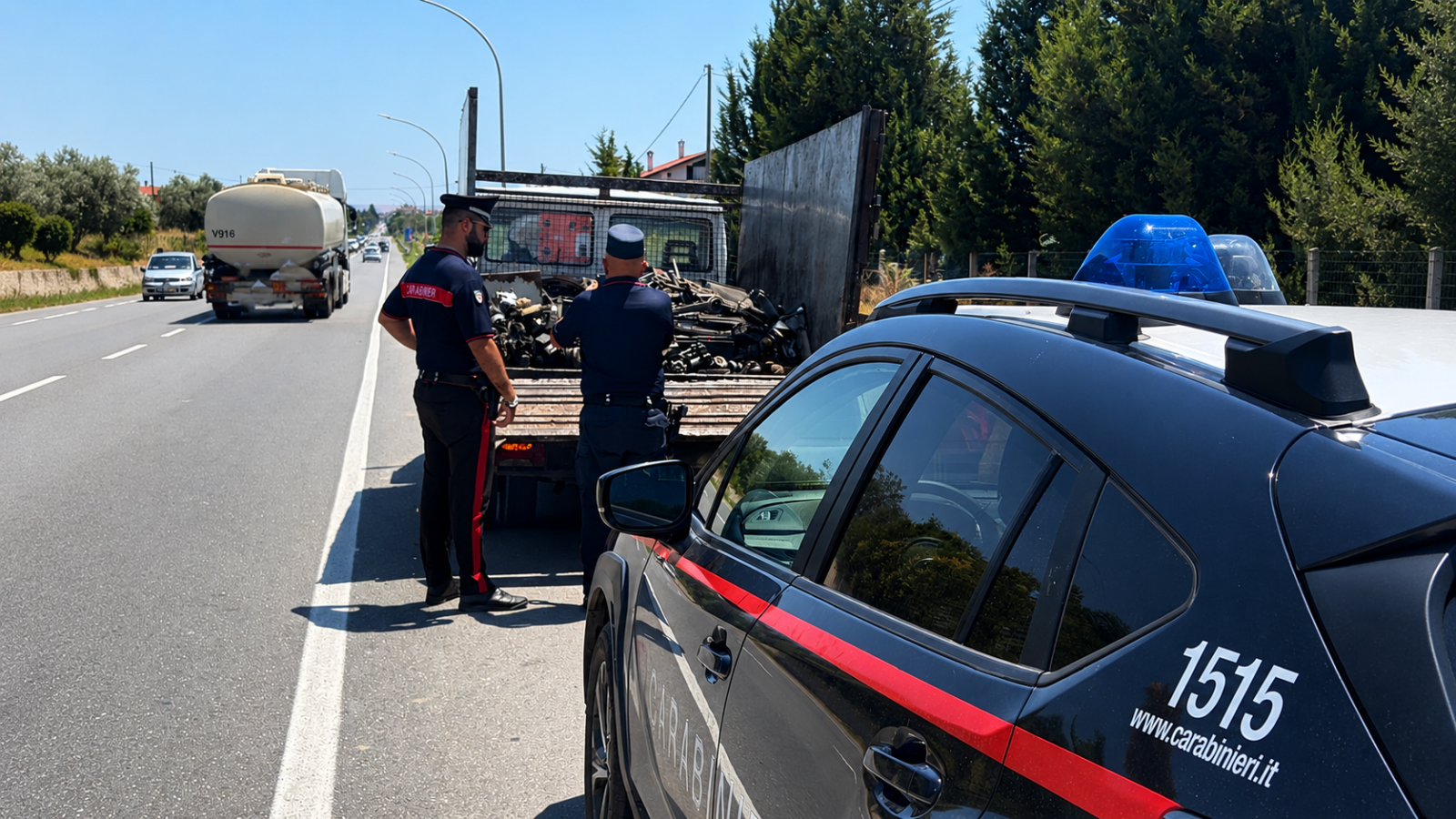 trasporto illecito rifiuti carabinieri